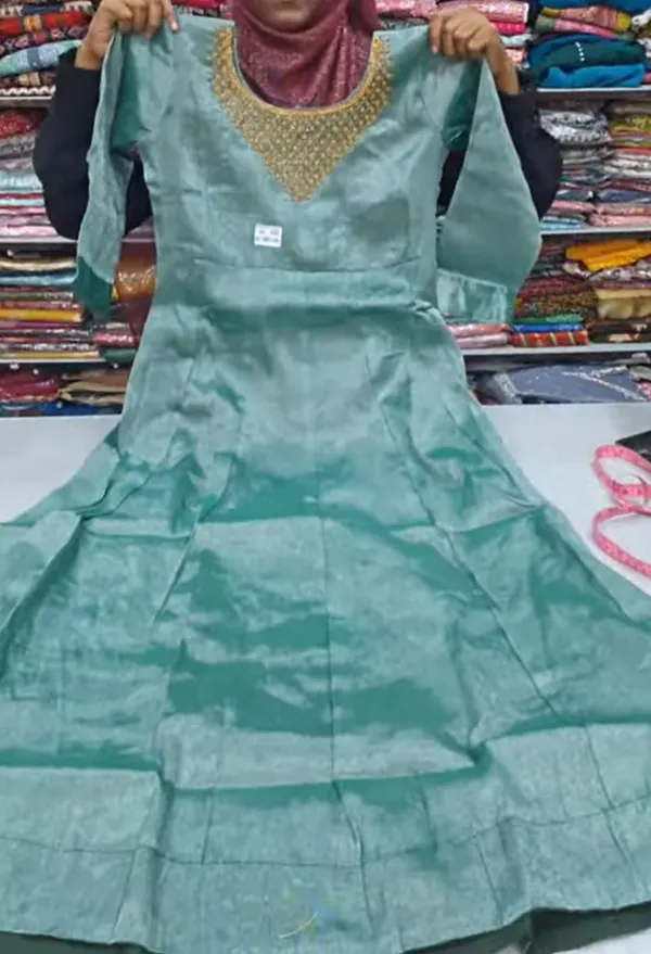 Silk Long Anarkali Kurti | AK1881